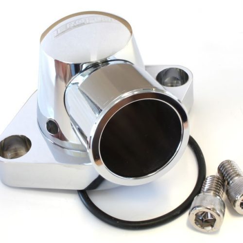 BILLET THERMOSTAT HOUSING     SBC BBC HOLDEN CHROME SWIVEL