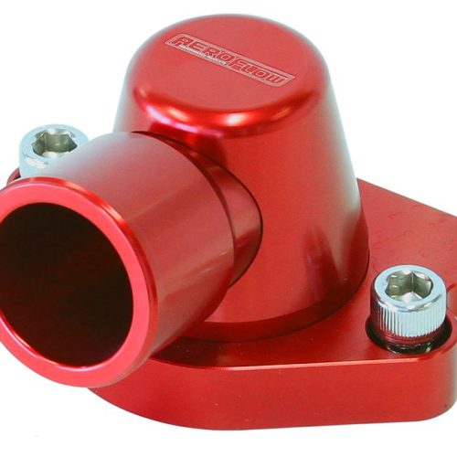 BILLET THERMOSTAT HOUSING RED HOLDEN V8 90 DEG SWIVE 253 308