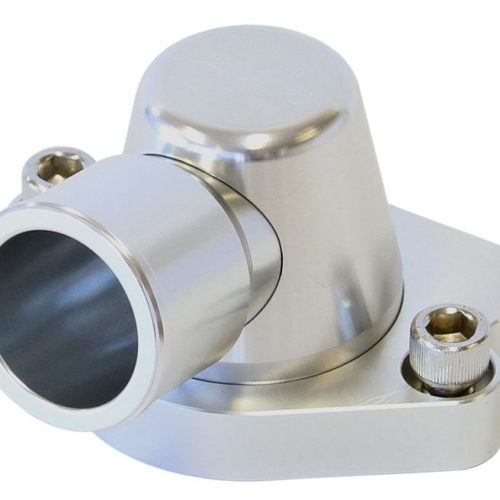 BILLET THERMOSTAT HOUSING SILVHOLDEN V8 90 DEG SWIVE 253 308