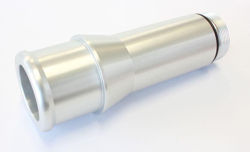 1.5" RADIATOR HOSE ADAPTER SILVER LONG 4.5" LENGTH CVR