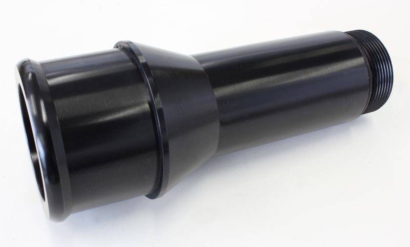 1.75" RADIATOR HOSE ADAPTER BLACK LONG 4.5" LENGTH CVR