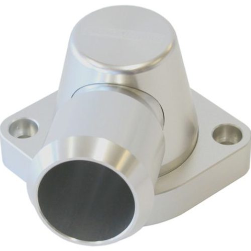 BILLET THERMOSTAT HOUSING SILVGM LS1 LS2 90 DEG SWIVEL