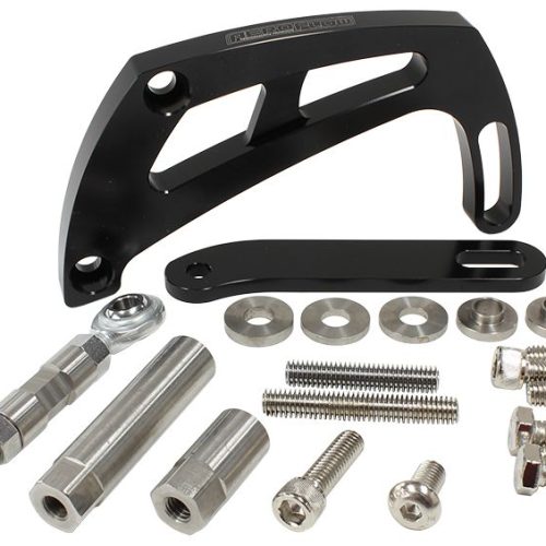 BLACK POWER STEER BRACKET S/B HIGH MOUNT SUIT S/B CHEV