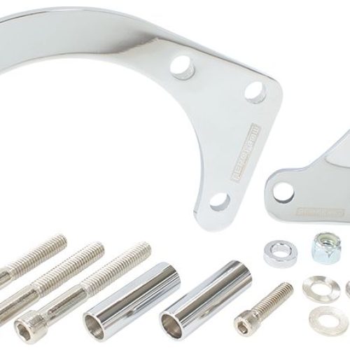 LOW MOUNT ALT BRACKET CHROME S/B CHEV WITH SHORT WATER PUMP