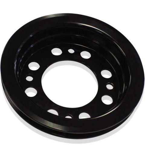 HOLDEN V8 CRANK V PULLEY HQ-WBSUITS EARLY RED W/PUMP BLACK