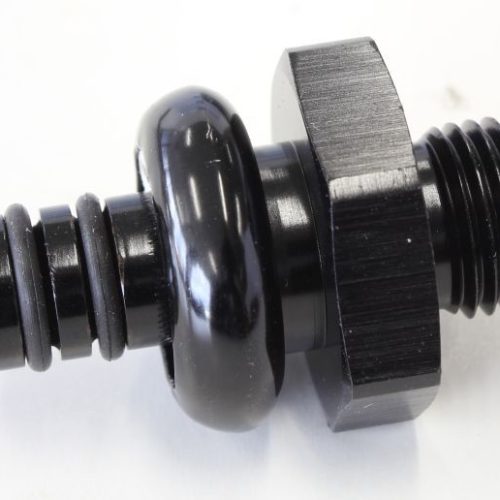 FORD EFI REGULATOR ADAPTER    -6AN WITH .435″ SHANK BLACK