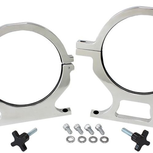 NOS BOTTLE BILLET BRACKETS    *PAIR* POLISHED NITROUS