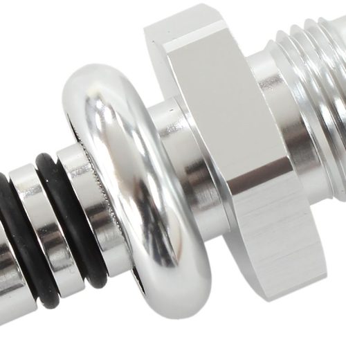 FORD EFI REGULATOR ADAPTER    -8AN WITH .550″ SHANK SILVER