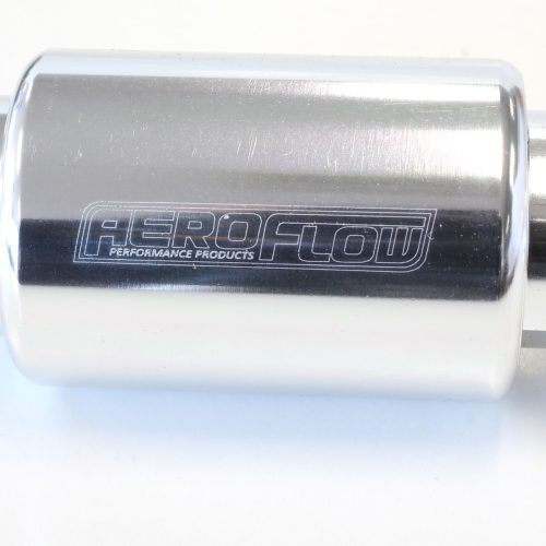 AEROFLOW FILTER 40 MICRON     SILVER -8AN  1.25″ x 3″ NOTES
