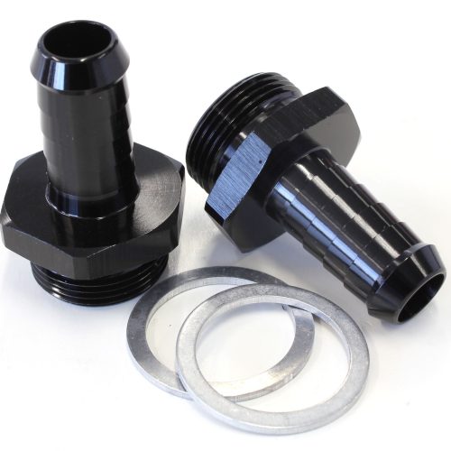 HOLLEY INLET FITTING 1/2″ BARBBLACK 7/8″ X 20 TO 3/8″ BARB