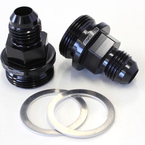 HOLLEY INLET FITTING -6AN     BLACK 7/8″ X 20 TO -6AN SHORT