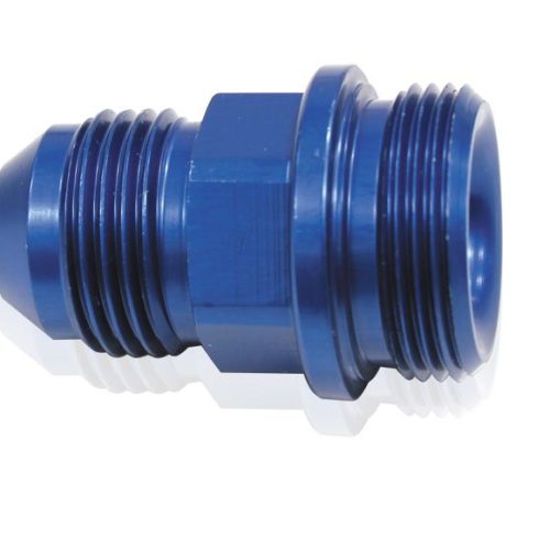 HOLLEY INLET FITTING -6AN     BLUE 7/8″ X 20 TO -6AN SHORT
