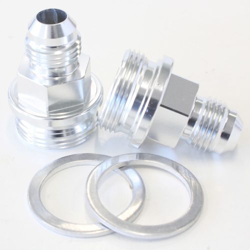 HOLLEY INLET FITTING -6AN     SILVER 7/8″ X 20 TO -6AN SHORT