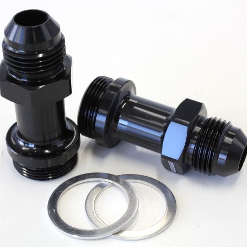 HOLLEY INLET FITTING -8AN     BLACK 7/8″ X 20 TO -8AN LONG