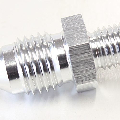 METRIC M8 X 1.0MM TO -4AN     SILVER MALE M8X1.0MM TO -4AN