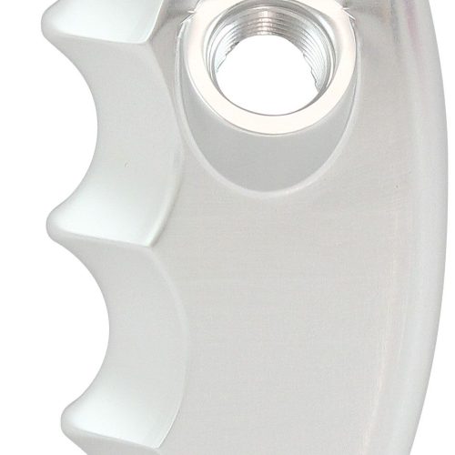 BUTTON PISTOL GRIP SIDE PLATE PASSENGERS SIDE HANDLE SILVER