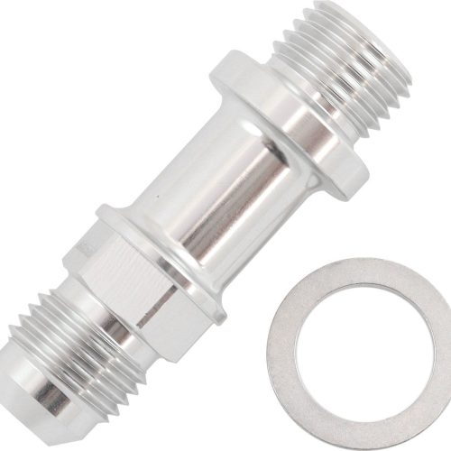 METRIC M14 x 1.5mm TO -6 LONG EXTENSION 51mm SILVE MALE -6AN