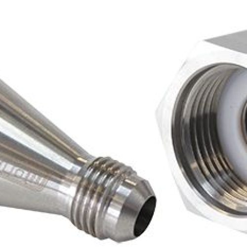 NITROUS BOTTLE ADAPTER -4AN   STEEL FINISH FILTER INCLUDED