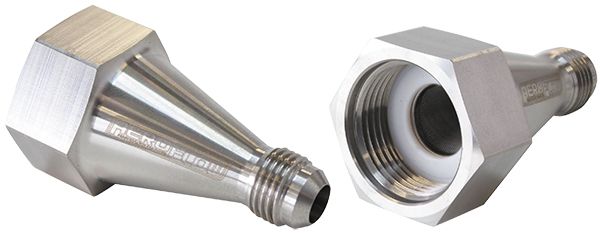 NITROUS BOTTLE ADAPTER -6AN STEEL FINISH FILTER INCLUDED