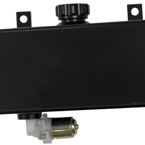 FABRICATED BLACK WASHER TANK  WITH MOTOR -L,W,H=210X80X100MM