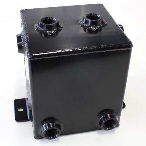 FABRIC ALLOY UNIV TANK 2L X 6 -8 ORB BLACK WITH MOUNT TABS