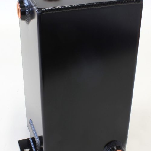 FABRIC ALLOY UNIV TANK 4L X 6 -8 ORB BLACK WITH MOUNT TABS