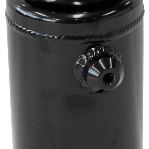 UNIVERSAL RADIATOR OVERFLOW   TANK 8″ X 3.5″ -4 ORB BLACK