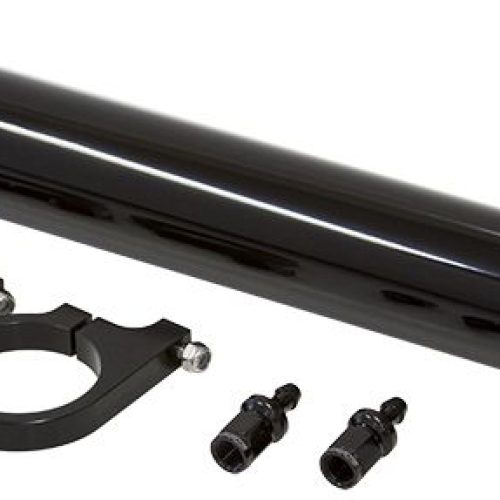 BLACK BILLET OVERFLOW TANK    BILLET BRACKETS,FITTINGS INC