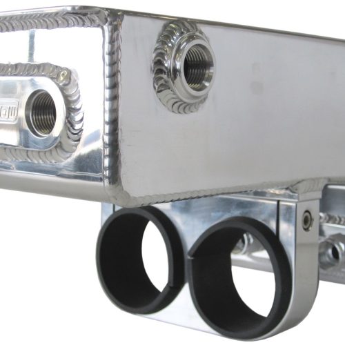 DUAL FUEL PUMP UNDER CAR SURGE TANK POLISHED 4.75L