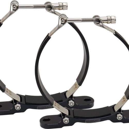 MOUNTING BRACKET DRY SUMP TANK6″ DIAMETER 77-1050 PAIR BLACK