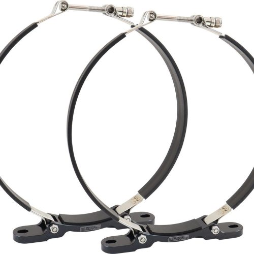 MOUNTING BRACKET DRY SUMP TANK9″ DIAMETER 77-1053 PAIR BLACK