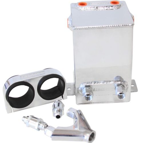 DUAL FUEL PUMP SURGE TANK KIT POLISHED 3.1L CAPACITY