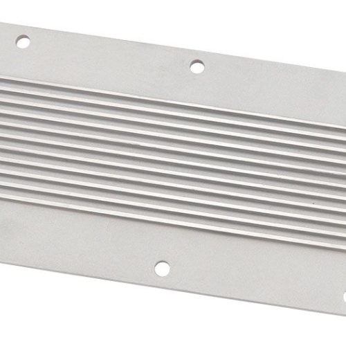 GM LS1 FINNED VALLEY PLATE COVER NATURAL CAST ALLOY LS