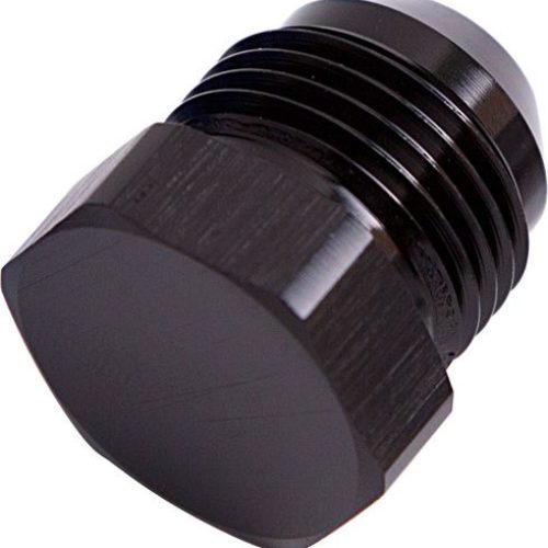 FLARE PLUG MALE -3AN          BLACK MALE FLARE PLUG -3AN