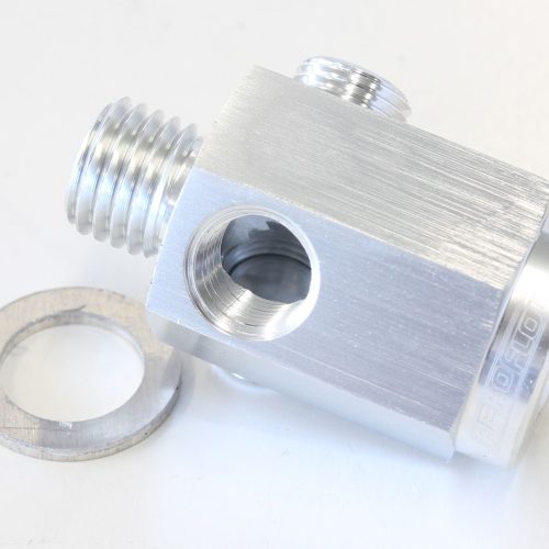M12 X 1.5 EXTENSION WITH 1/8″ NPT PORT SILVER