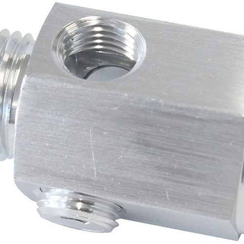 M16 X 1.5 EXTENSION WITH 1/8″ NPT PORT SILVER