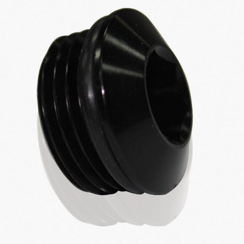 ORB SLIMLINE PORT PLUG -4AN   BLACK FINISH