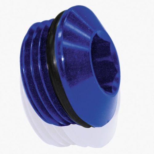 ORB SLIMLINE PORT PLUG -6AN   BLUE FINISH