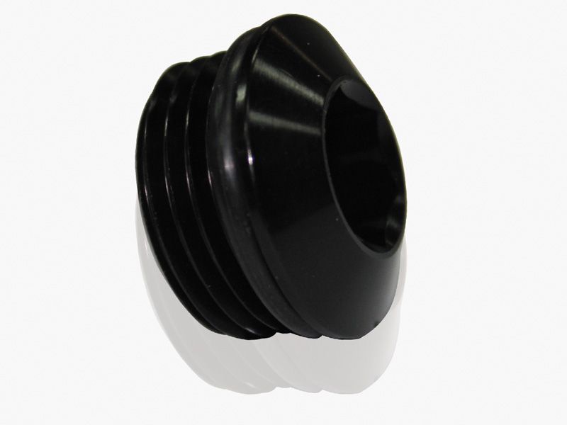 ORB SLIMLINE PORT PLUG -12AN BLACK FINISH