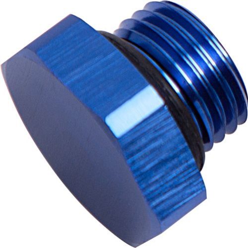 ORB HEX PORT PLUG -10AN       BLUE FINISH