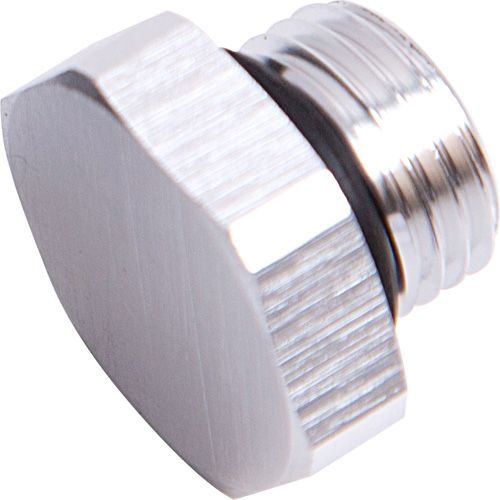 ORB HEX PORT PLUG -16AN       SILVER FINISH