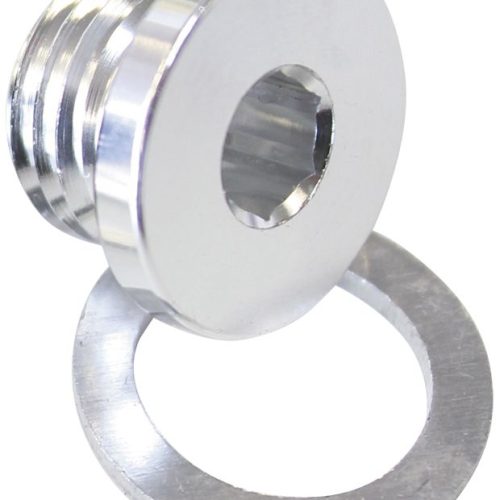METRIC PORT PLUG M10 X 1.0    SILVER LOW PROFILE HEX PLUG