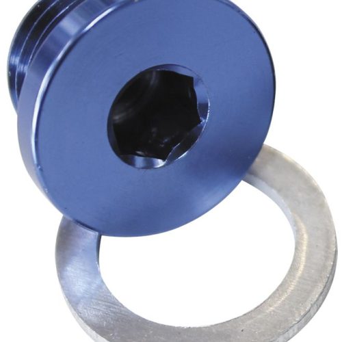 METRIC PORT PLUG M14 X 1.5    BLUE LOW PROFILE HEX PLUG