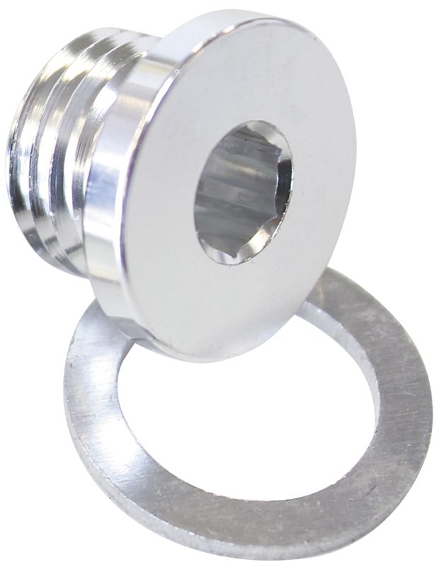 METRIC PORT PLUG M16 X 1.5 SILVER LOW PROFILE HEX PLUG