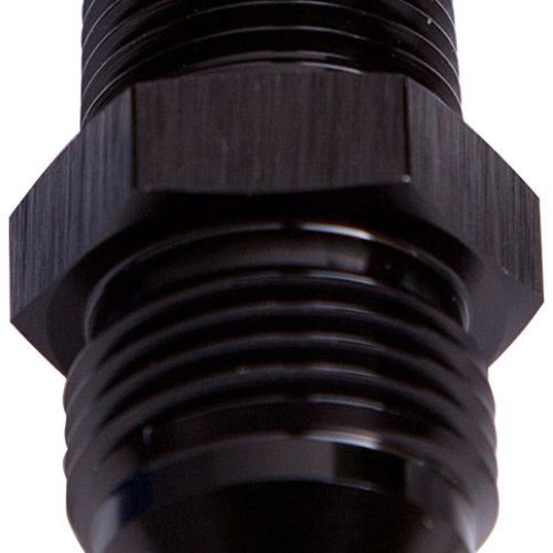 MALE FLARE -8AN TO 3/4″ NPT   BLACK MALE FLARE TO NPT ADAPTE