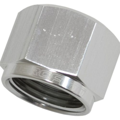 FLARE CAP FEMALE -8AN         SILVER -8AN FEMALE BLANK OFF