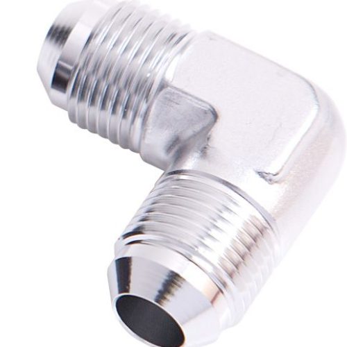 MALE FLARE UNION 90 DEG -6AN SILVER MALE TO MALE 90 DEG