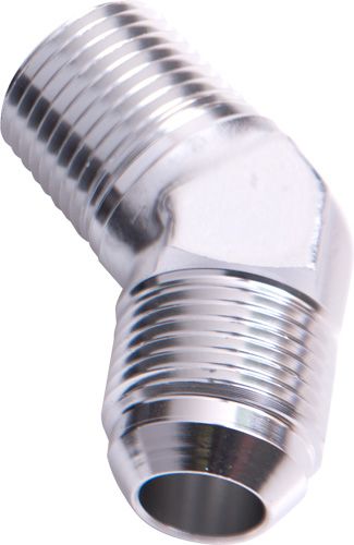 MALE 45 DEG 1/8" NPT TO -3AN SILVER MALE NPT TO AN 45 DEG