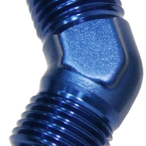 45° Male Flare Union -8AN Blue Finish