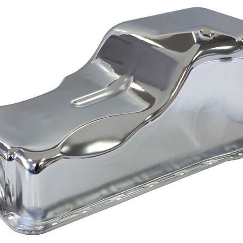 STOCK OIL PAN FORD 289-302W   FRONT SUMP CHROME